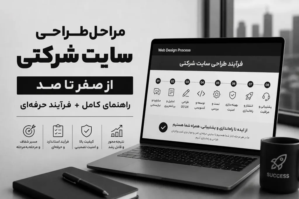 مراحل طراحی سایت شرکتی از صفر تا صد